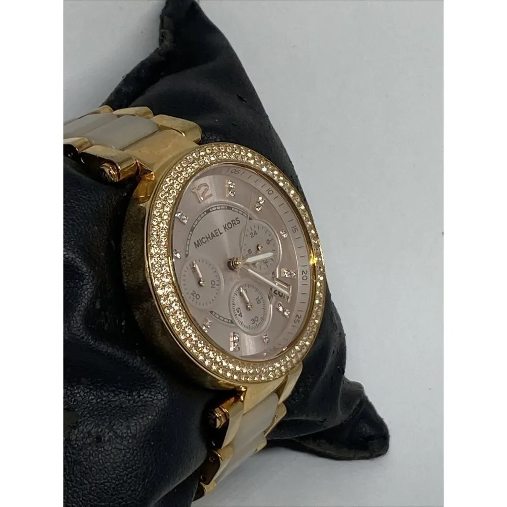 Michael Kors Parker MK5896 Womens Stainless Steel Analog Dial Quartz Watch UC586